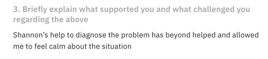 Client message