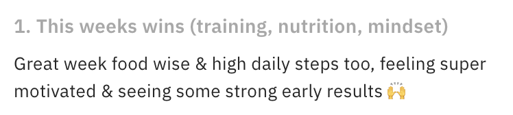 Client message